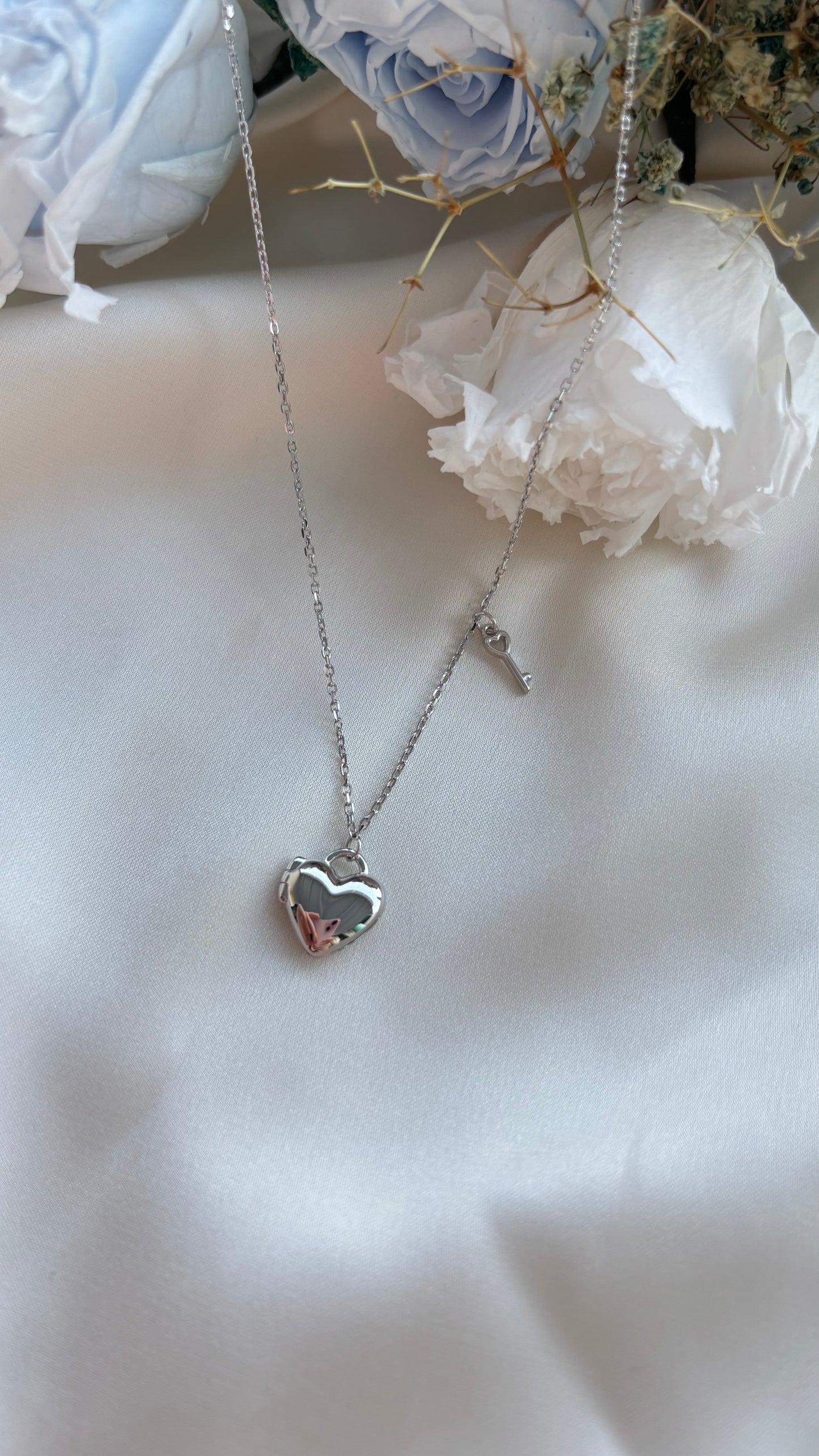 Mini Heart Locket in Sterling Silver