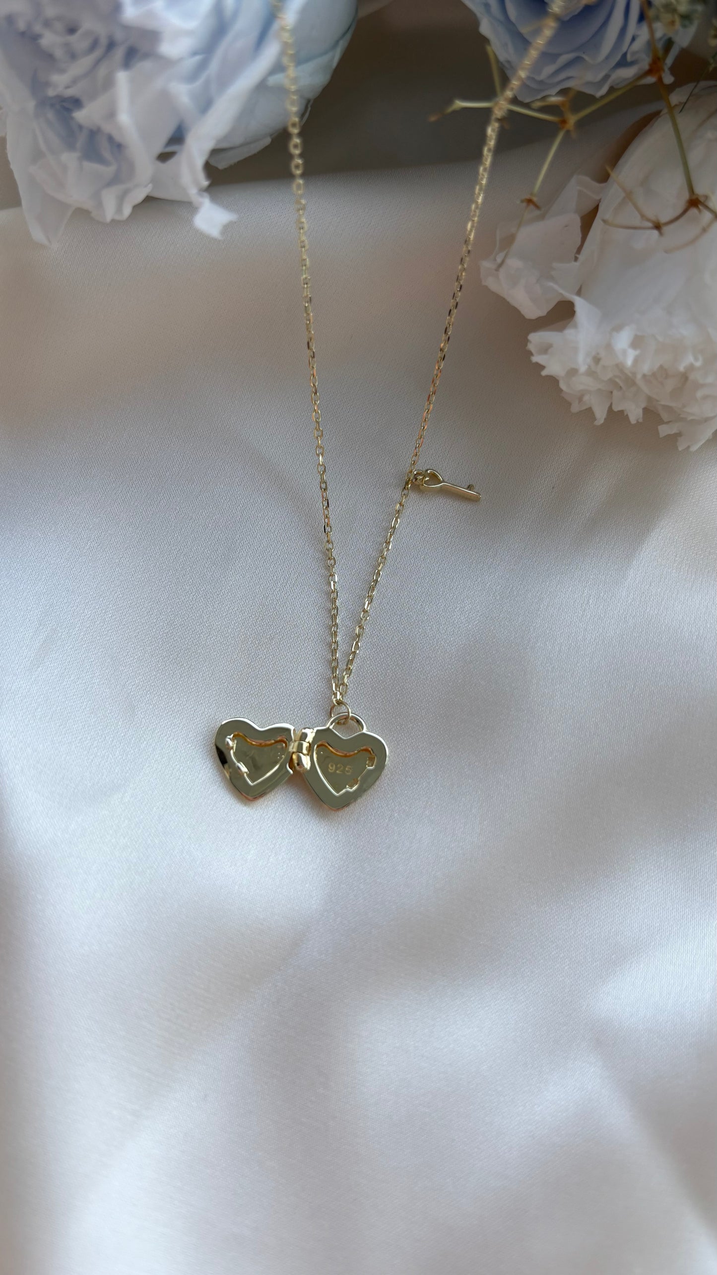 Mini Heart Locket in Gold Vermeil