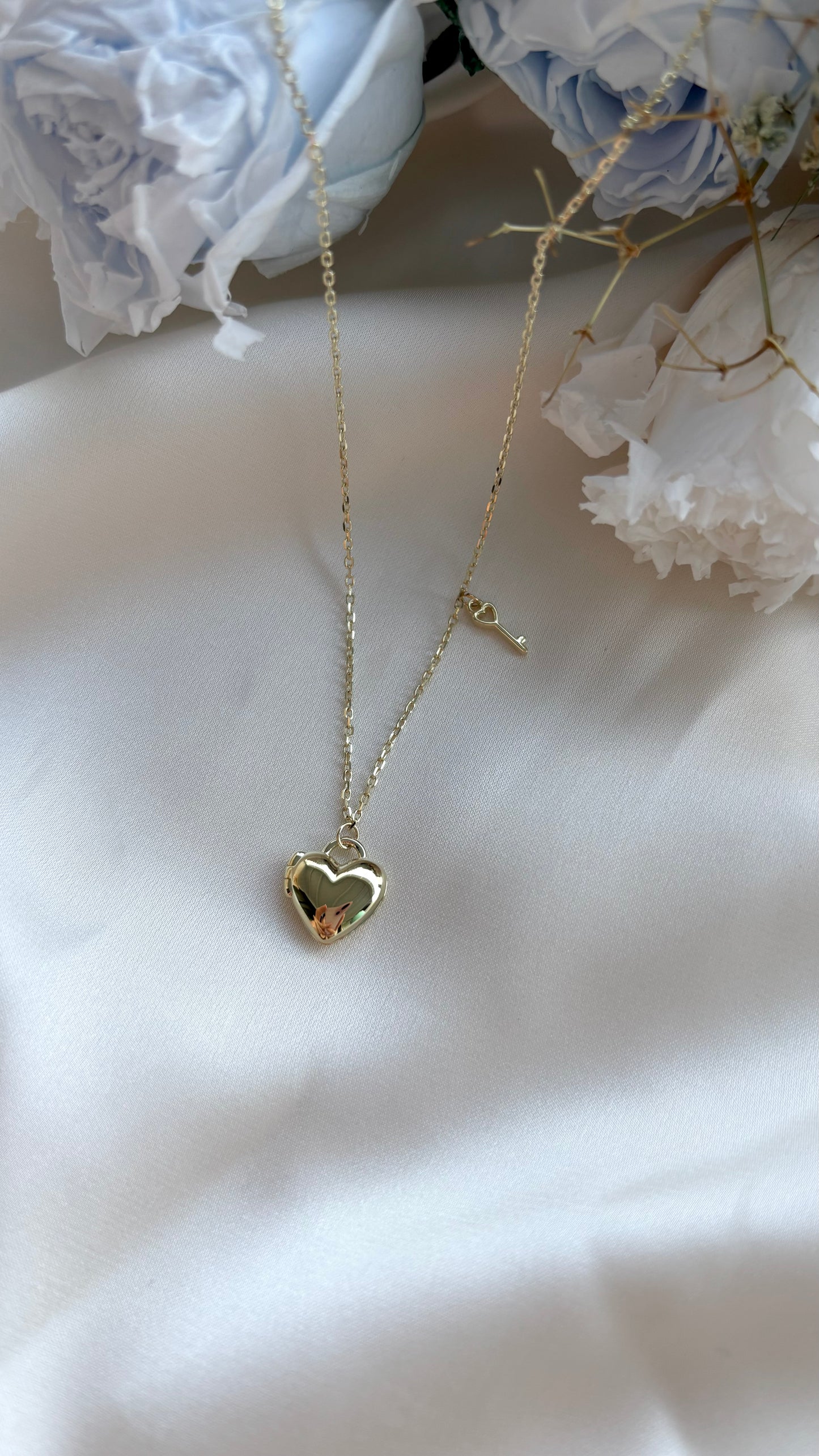 Mini Heart Locket in Gold Vermeil