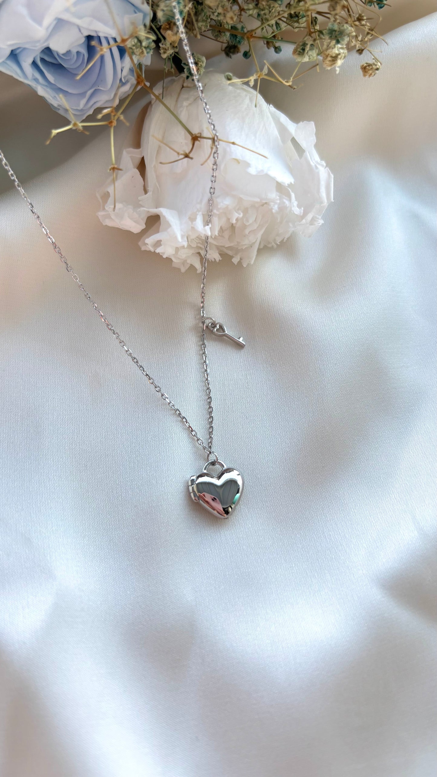 Mini Heart Locket in Sterling Silver