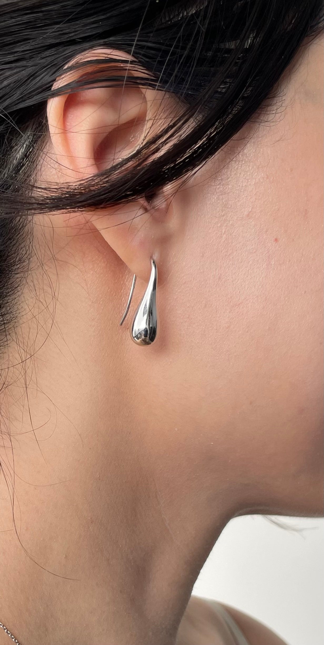 Teardrop Earring in Sterling Silver