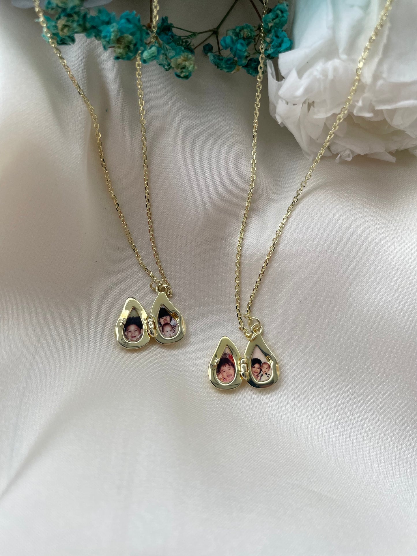 Teardrop Locket Gold Vermeil