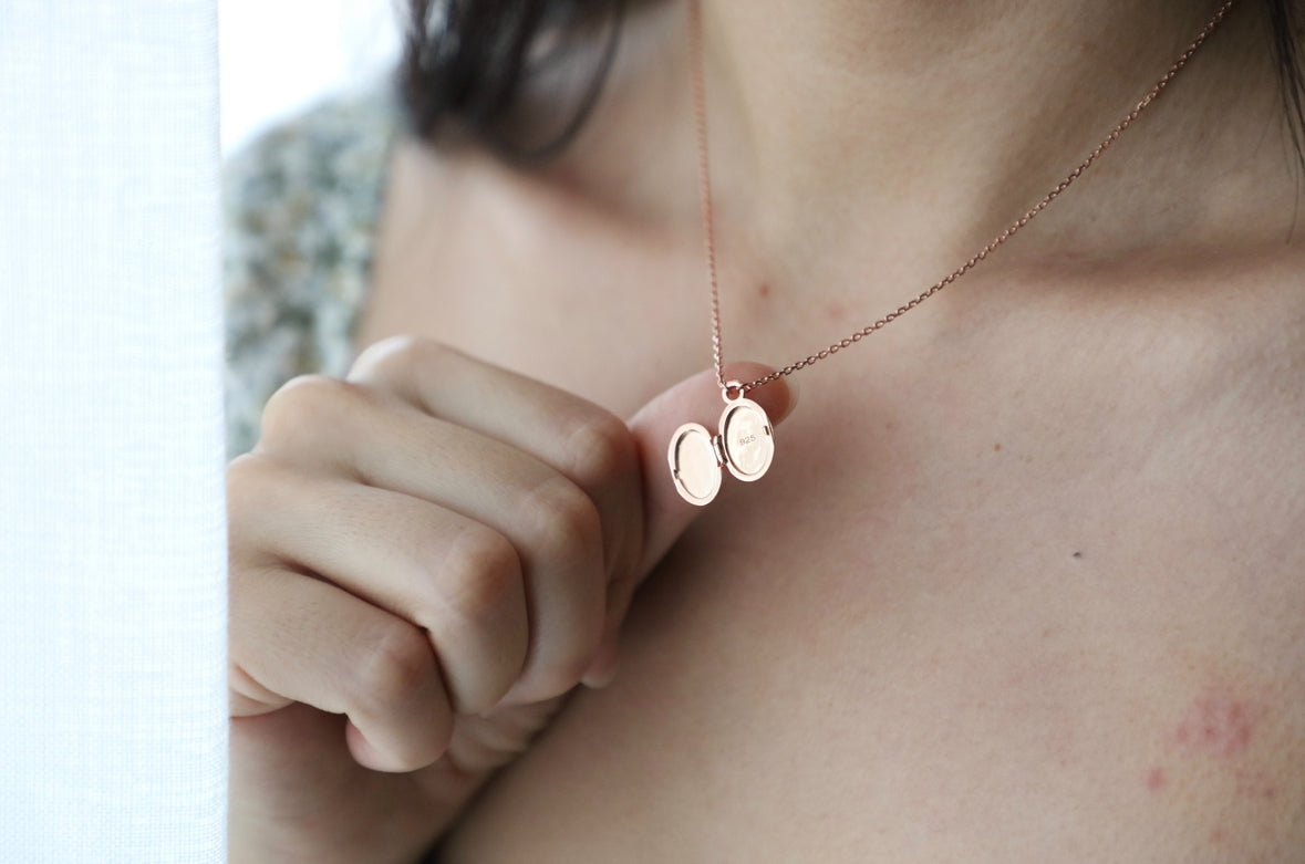 Celestial Locket in Rose Gold Vermeil