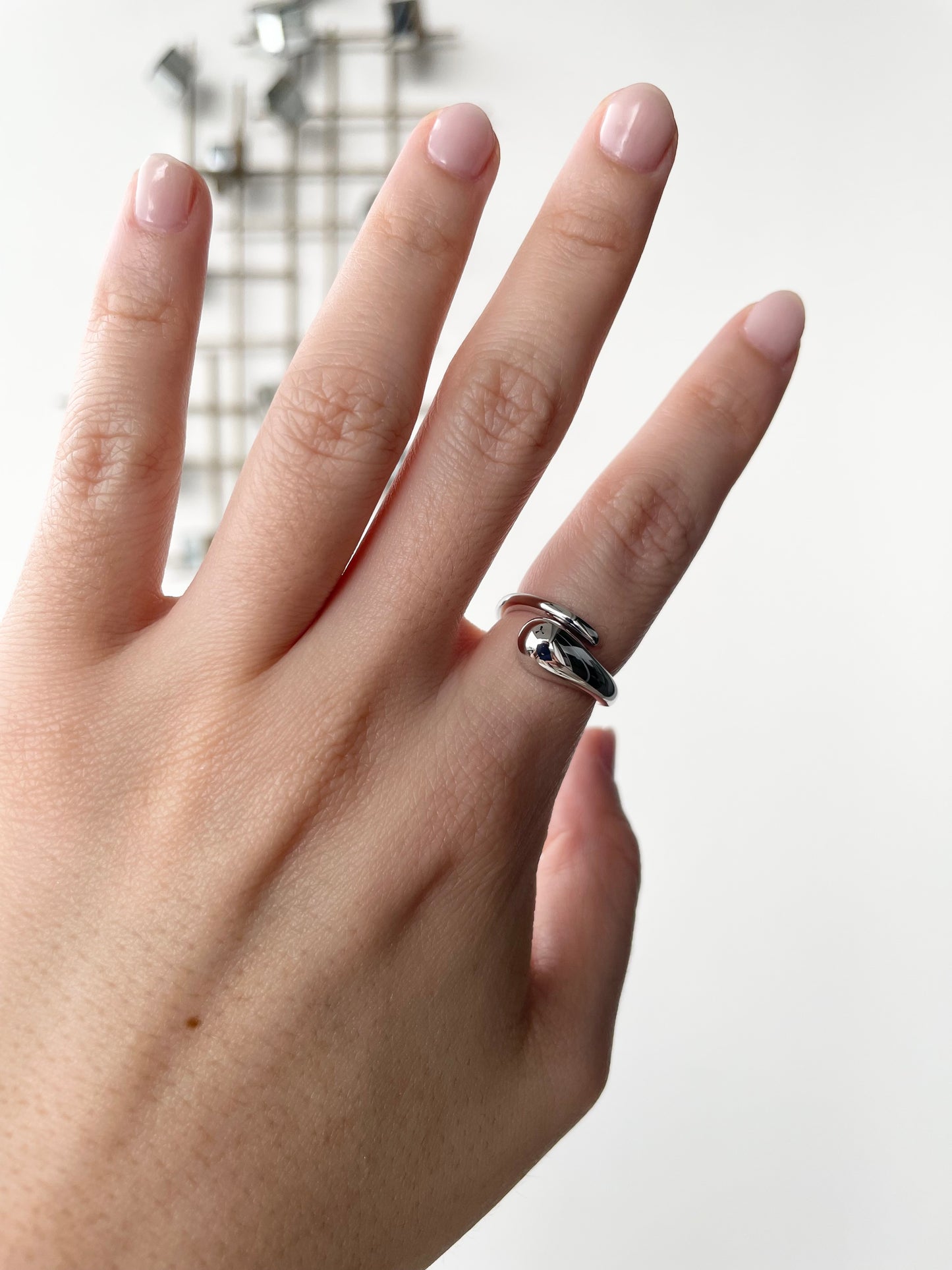 Teardrop Ring in Sterling Silver
