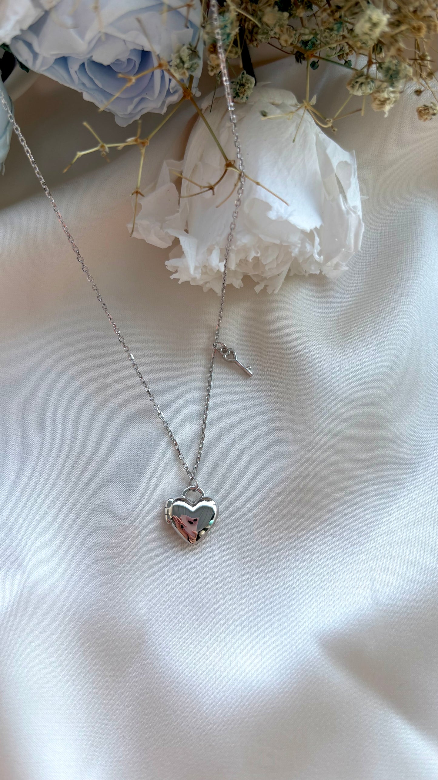Mini Heart Locket in Sterling Silver