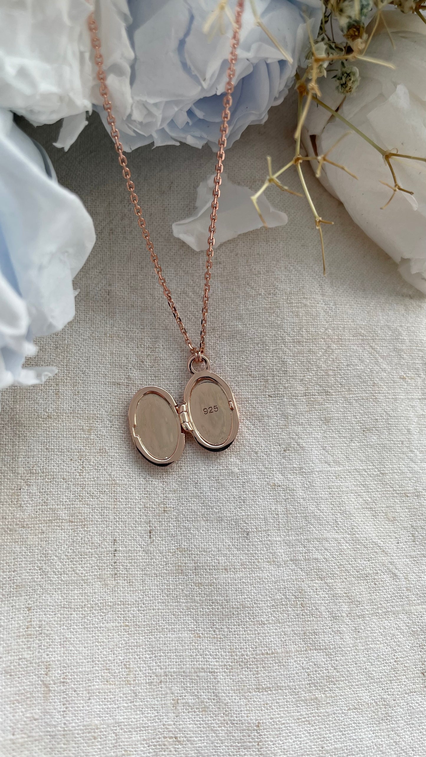 Celestial Locket in Rose Gold Vermeil