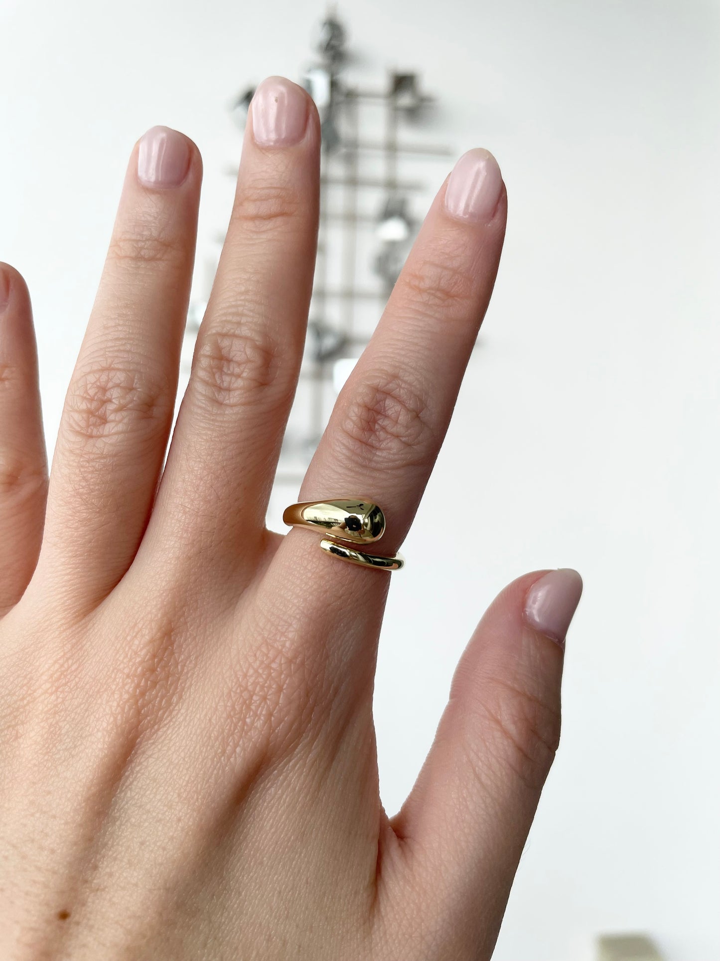 Teardrop Ring in Gold Vermeil