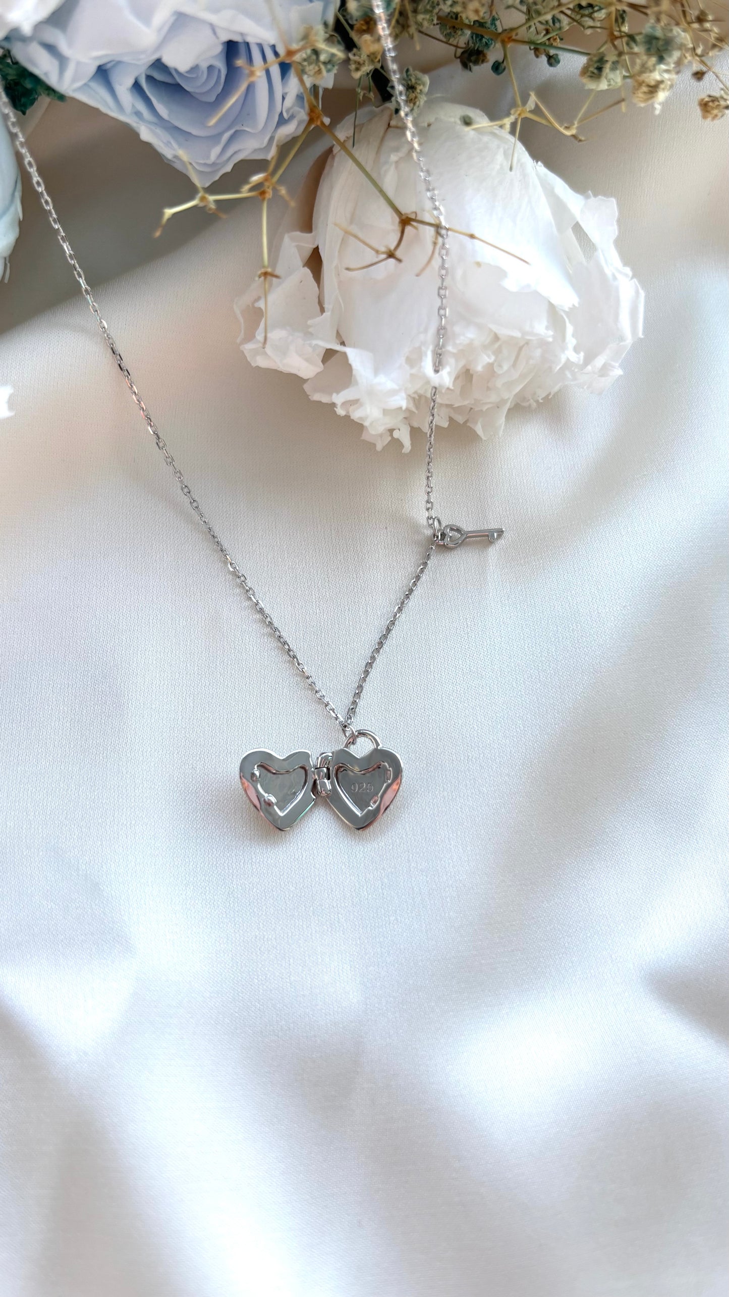 Mini Heart Locket in Sterling Silver