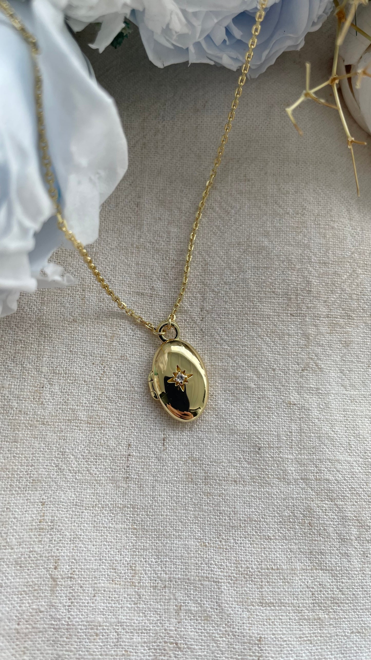 Celestial Locket In Gold Vermeil