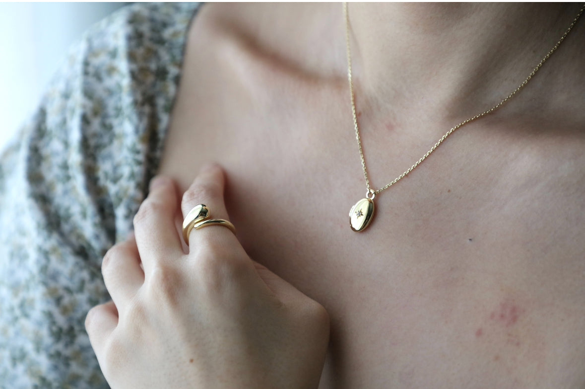Celestial Locket In Gold Vermeil
