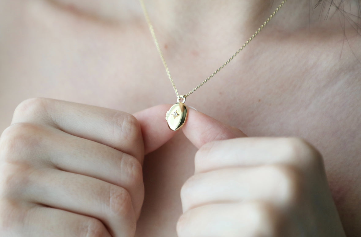 Celestial Locket In Gold Vermeil