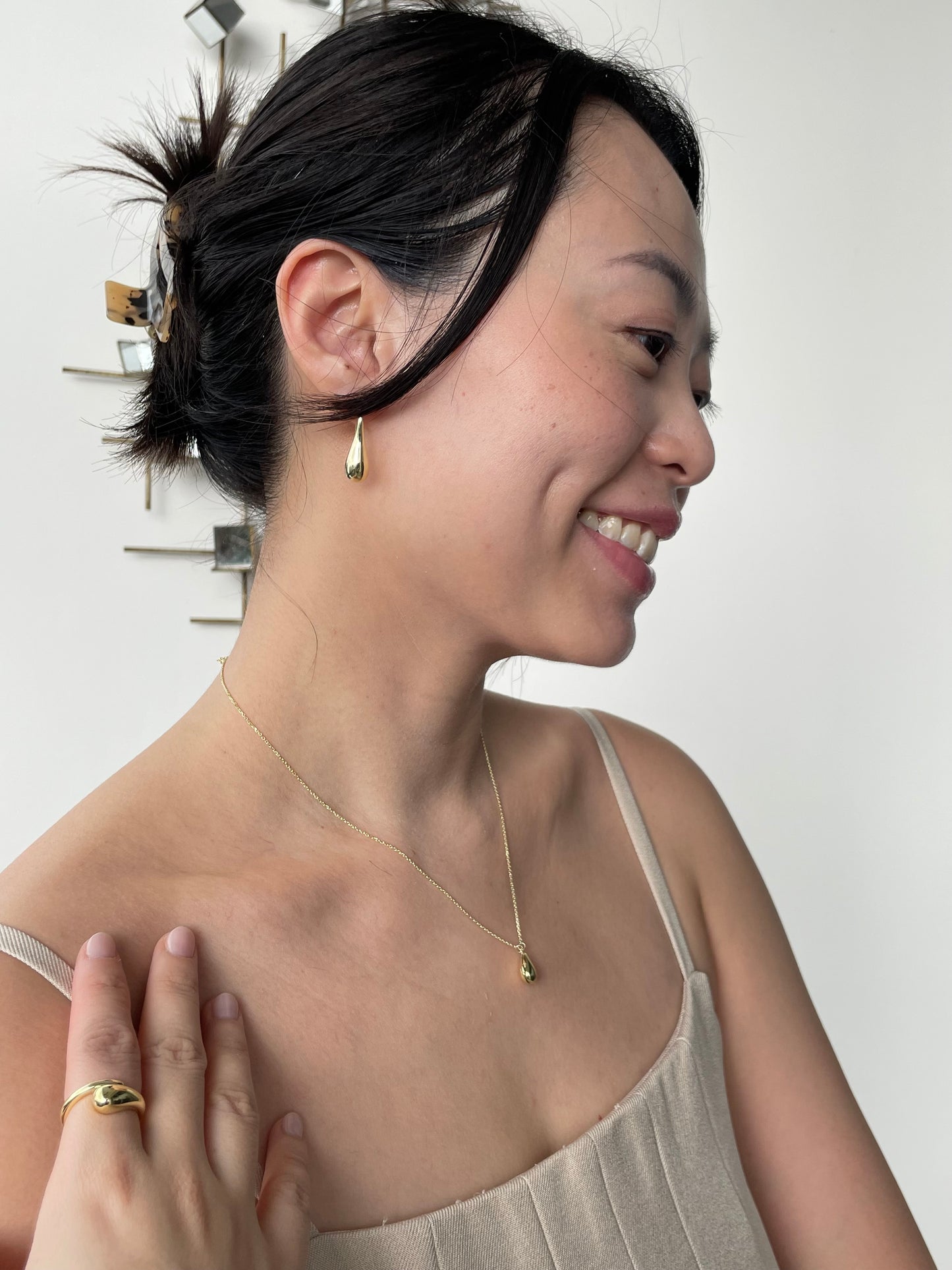 Teardrop Earrings in Gold Vermeil