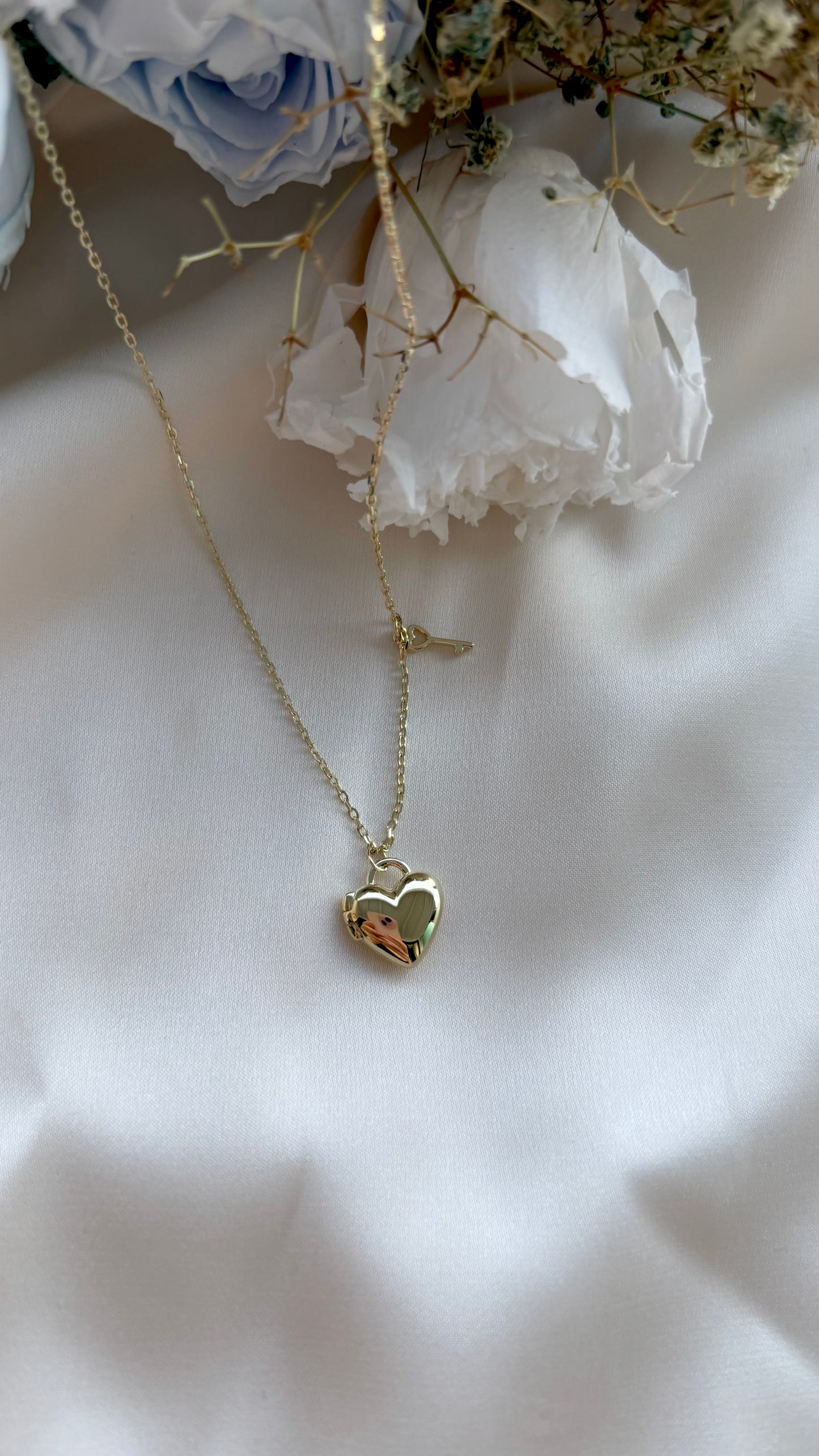 Mini Heart Locket in Gold Vermeil