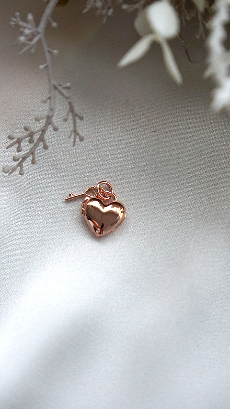 Mini Heart Padlock Locket Charm