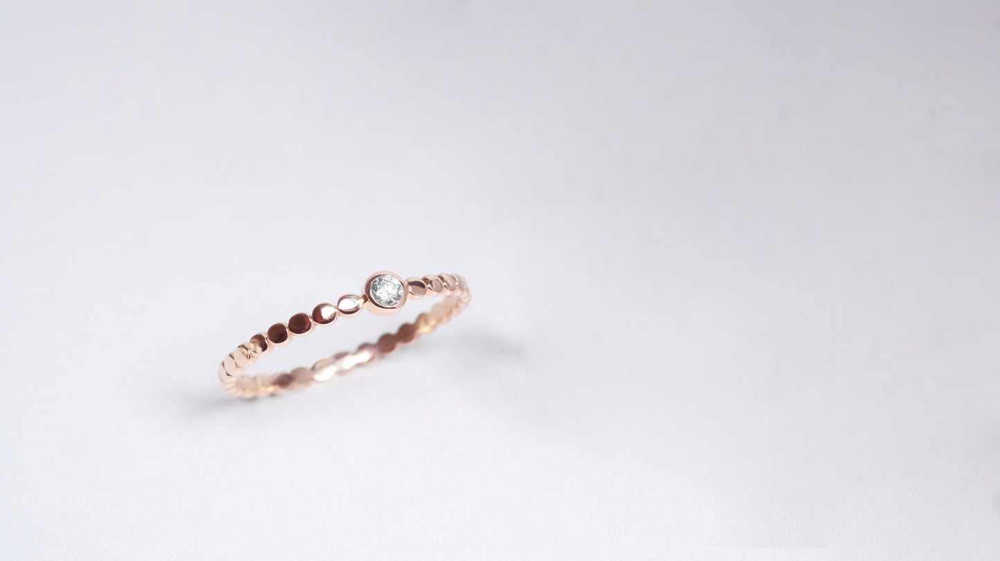 (Instock) 18K Chic Diamond Ring