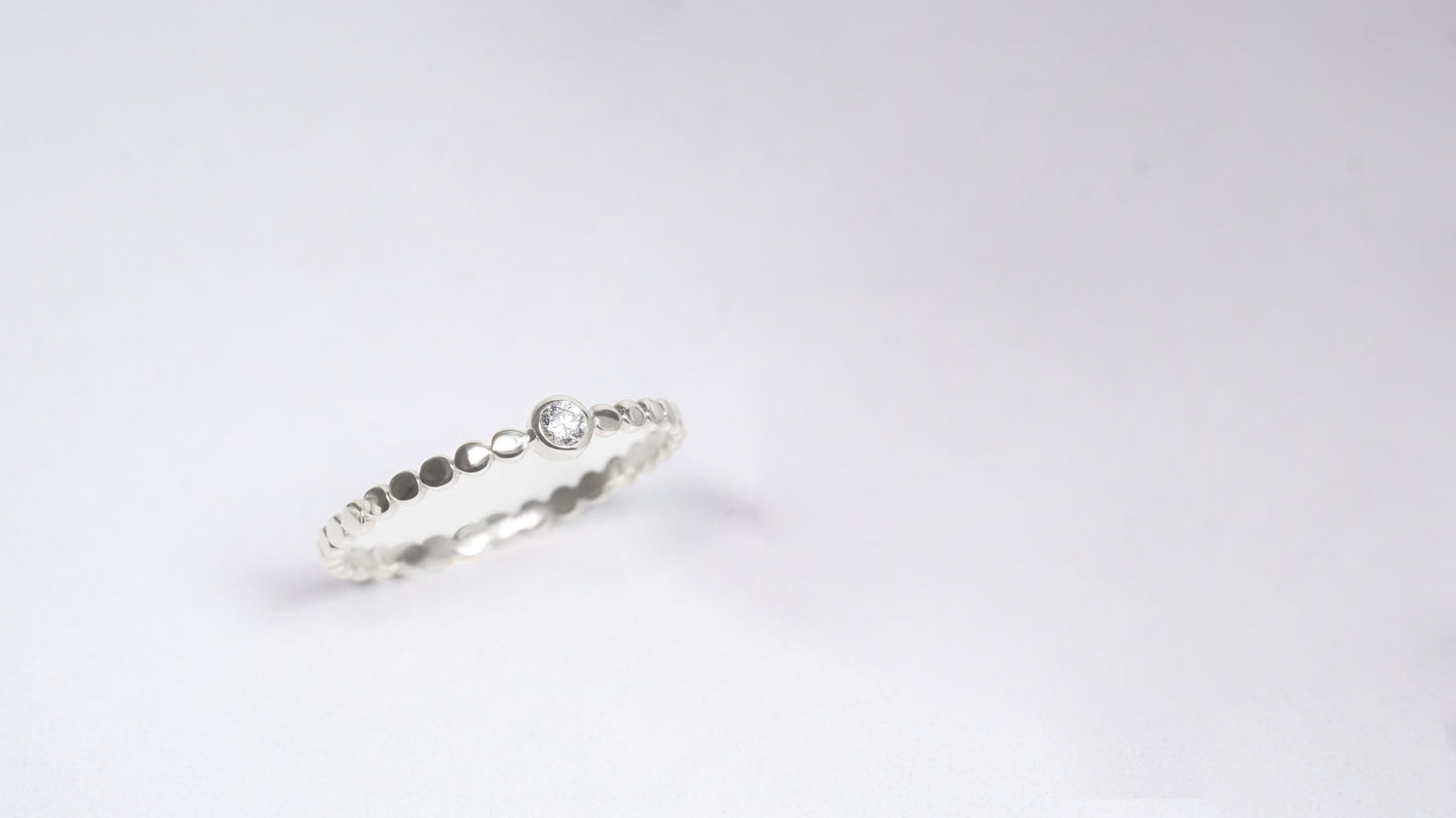 (Instock) 18K Chic Diamond Ring
