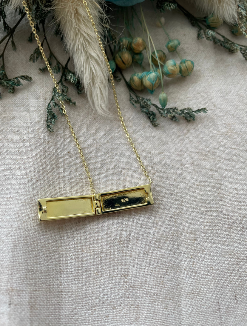 Mother of Pearl Bar Locket