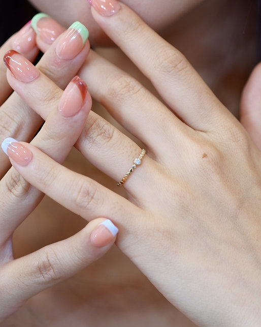 (Instock) 18K Chic Diamond Ring