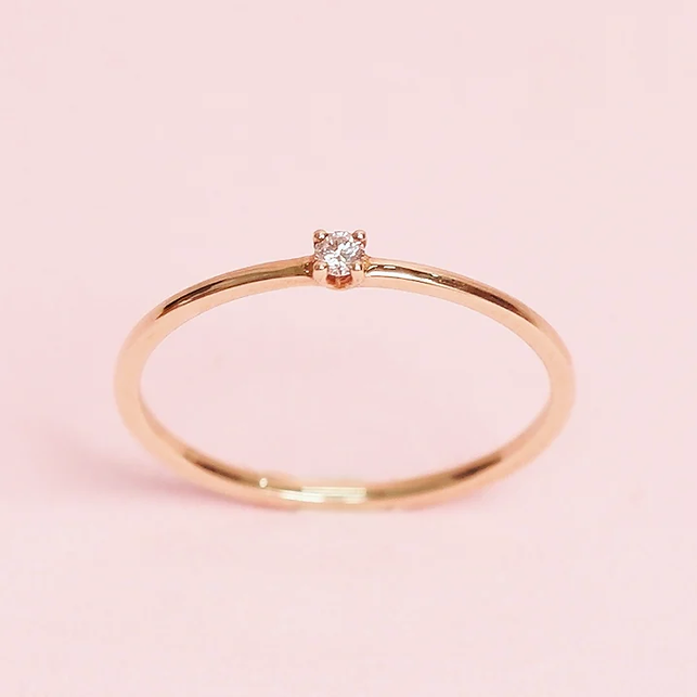 (Instock) Minimalist Diamond Ring