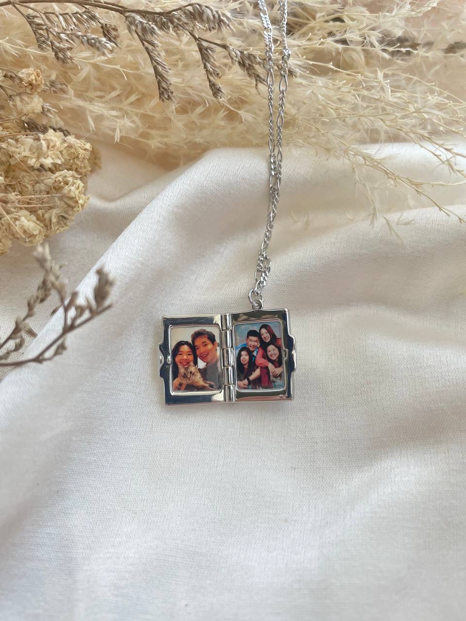 Mother of Pearl Locket In Sterling Silver
