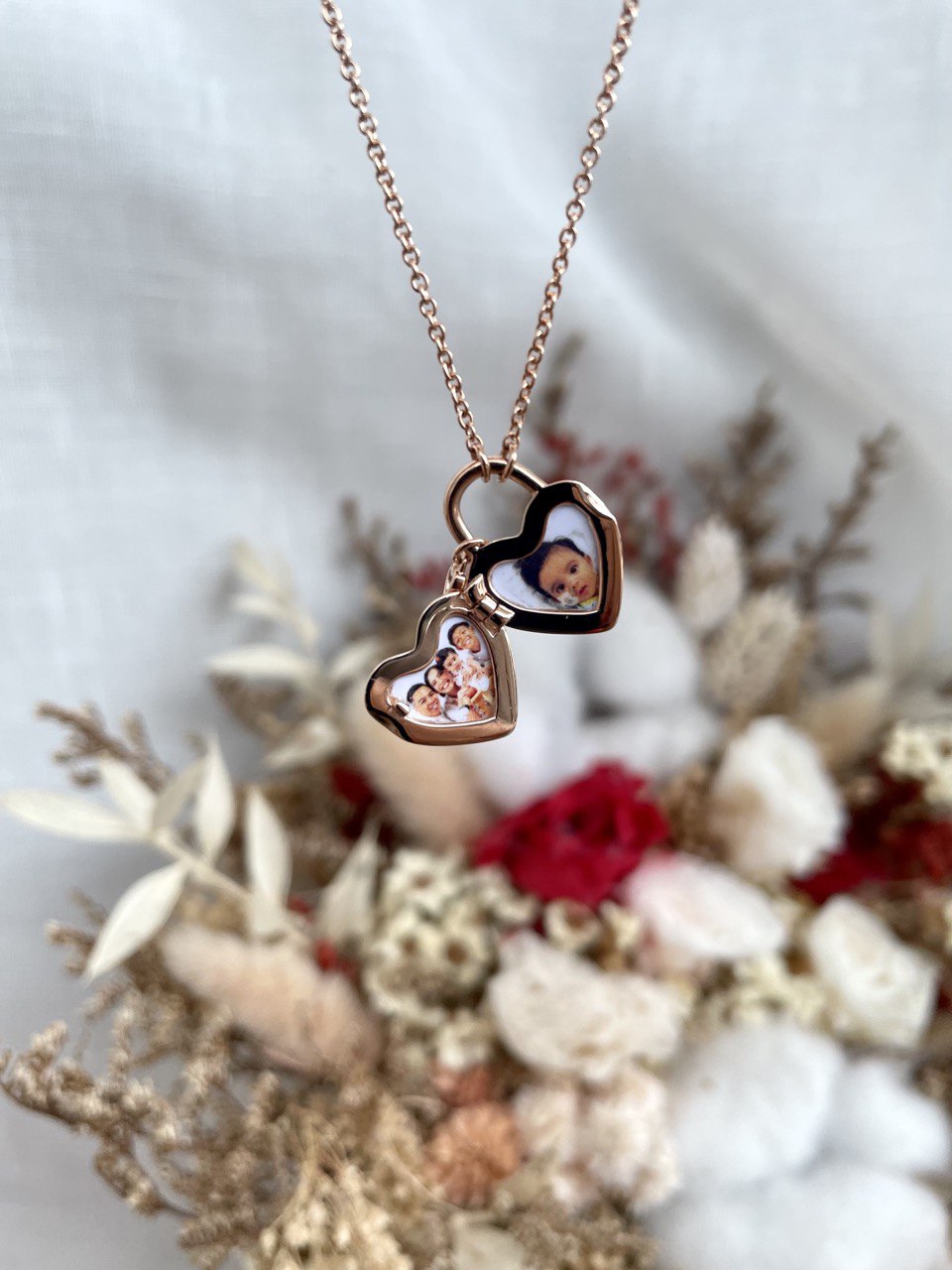 Heart Padlock Locket In Solid Gold 18K