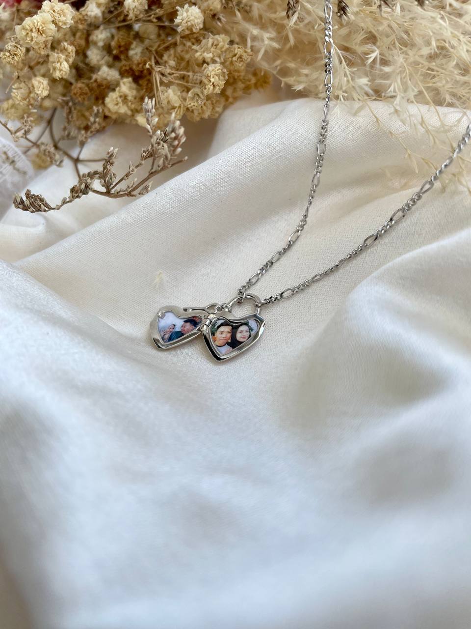 Heart Padlock Locket In Sterling Silver