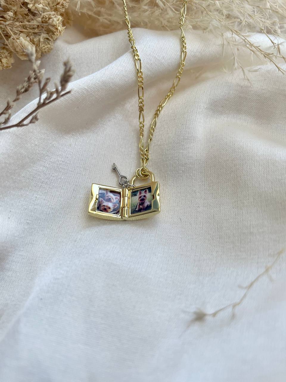Classic Padlock Locket In Gold Vermeil