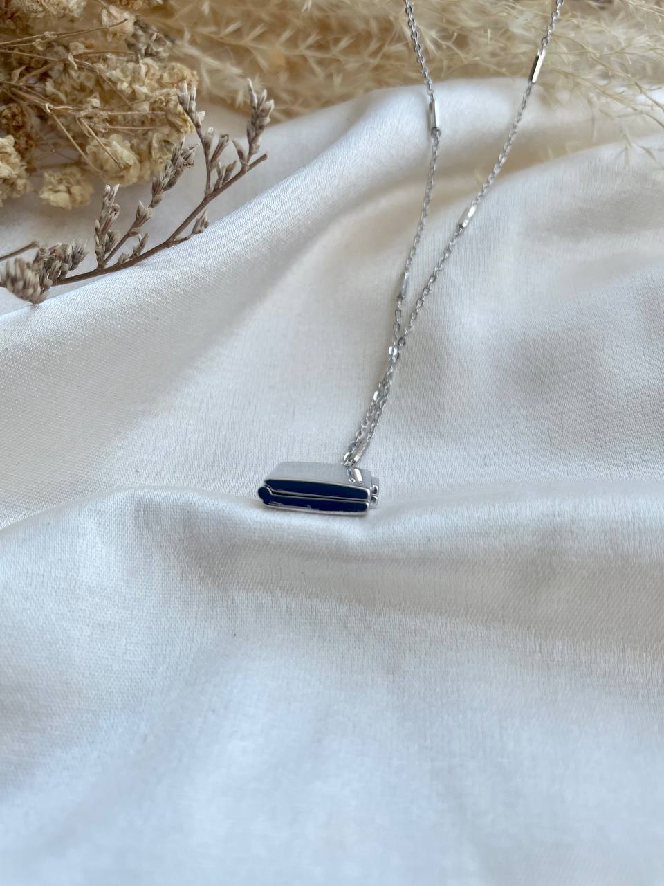 Square Locket In Sterling Silver