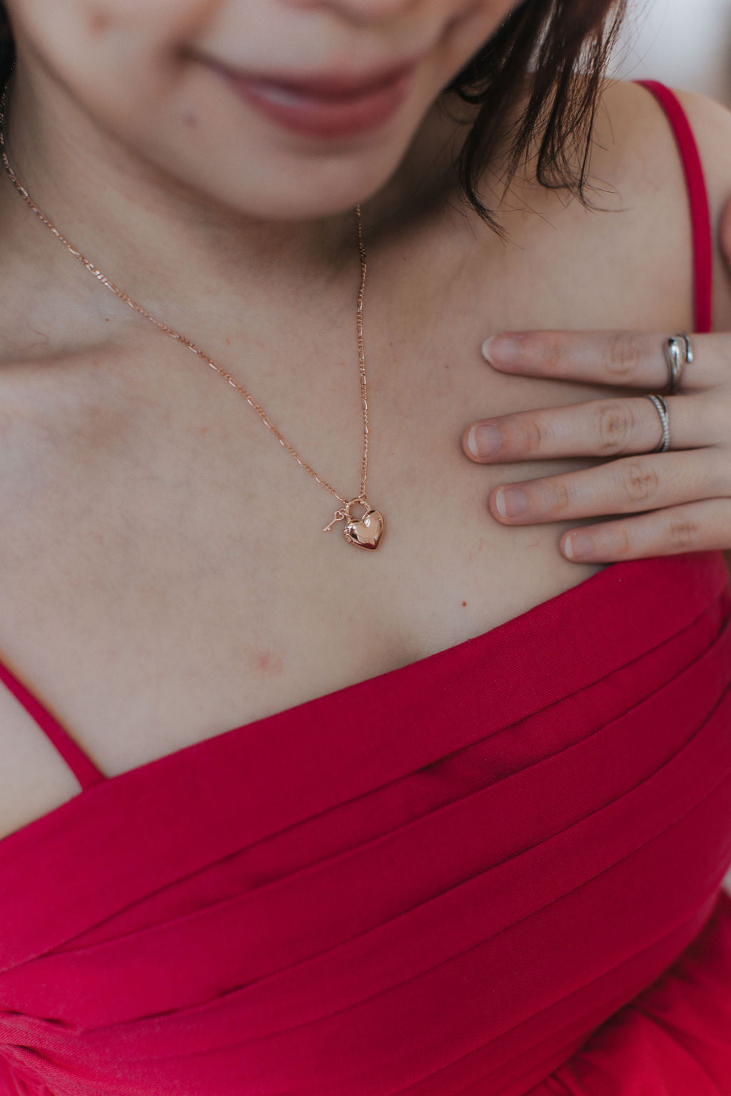 Heart Padlock Locket