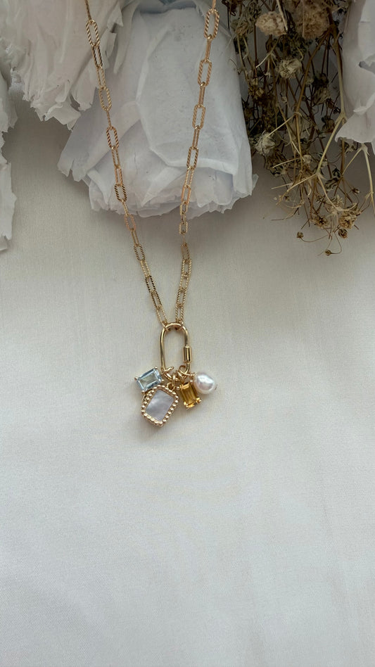 Charm Locket Necklace (Gold Vermeil)