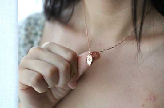 Celestial Locket in Rose Gold Vermeil