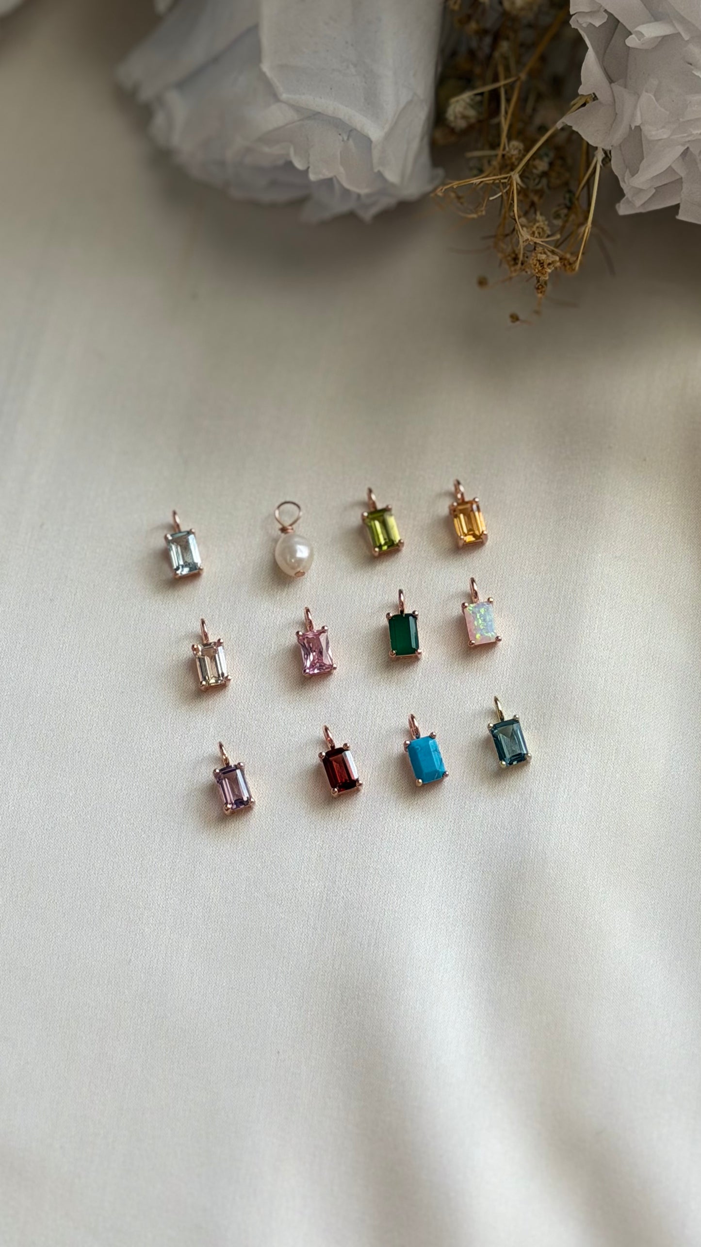 Charm Locket Necklace (Rose Gold Vermeil)