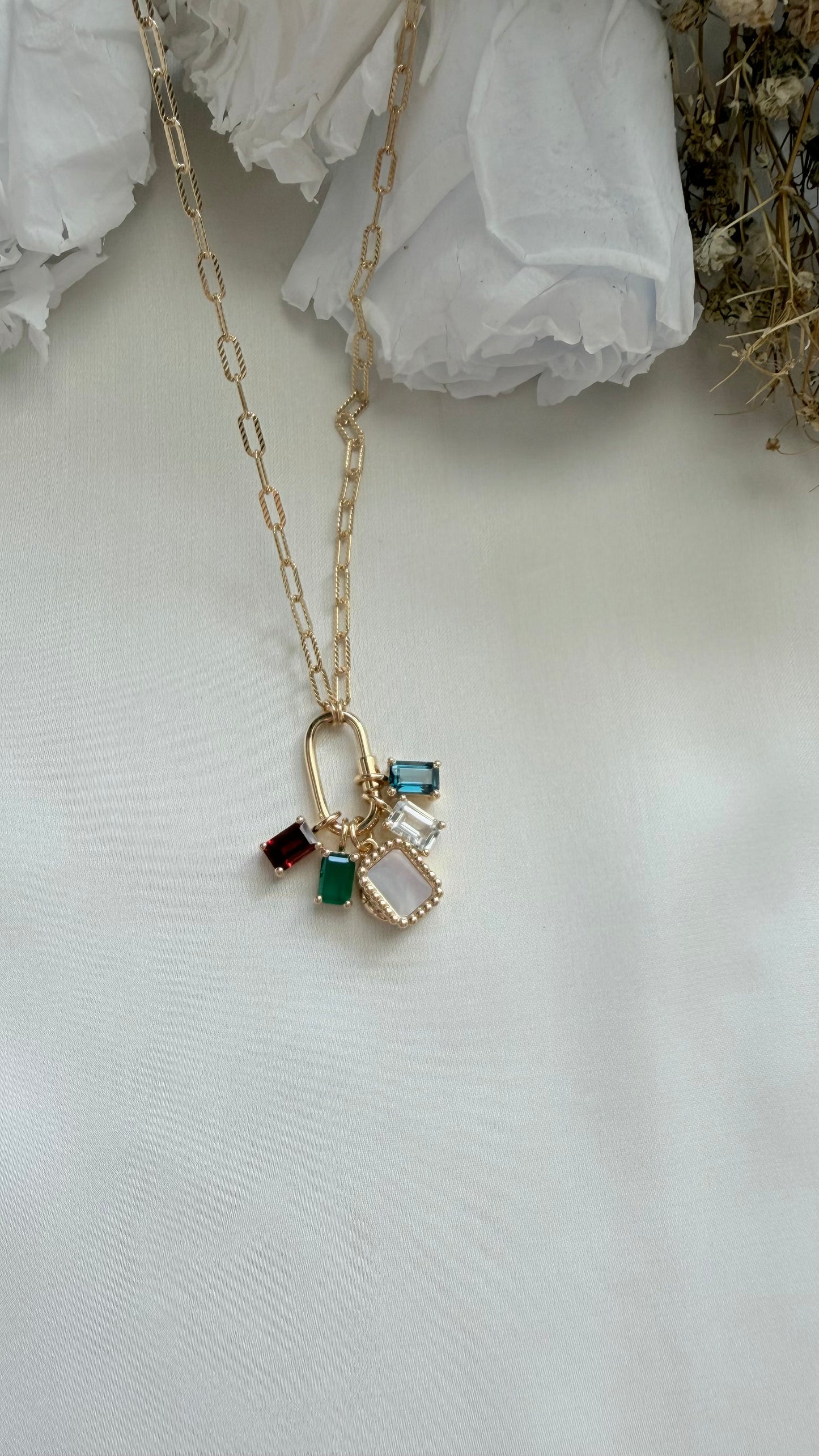 Charm Locket Necklace (Gold Vermeil)