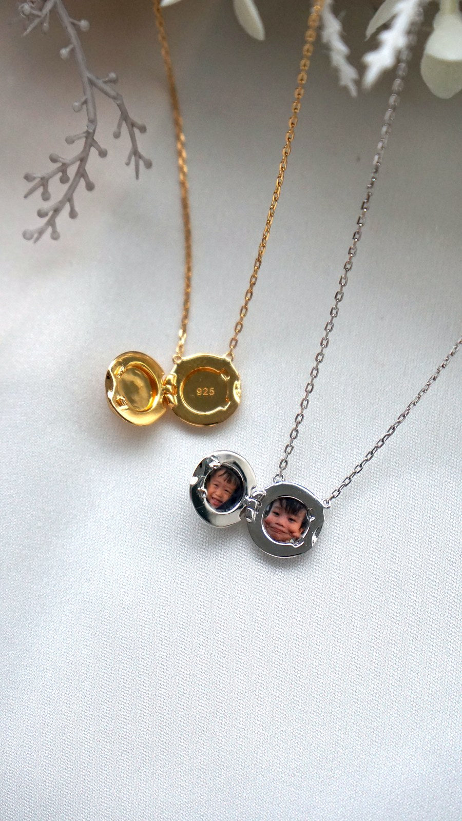 Blue Moonstone Circle Locket