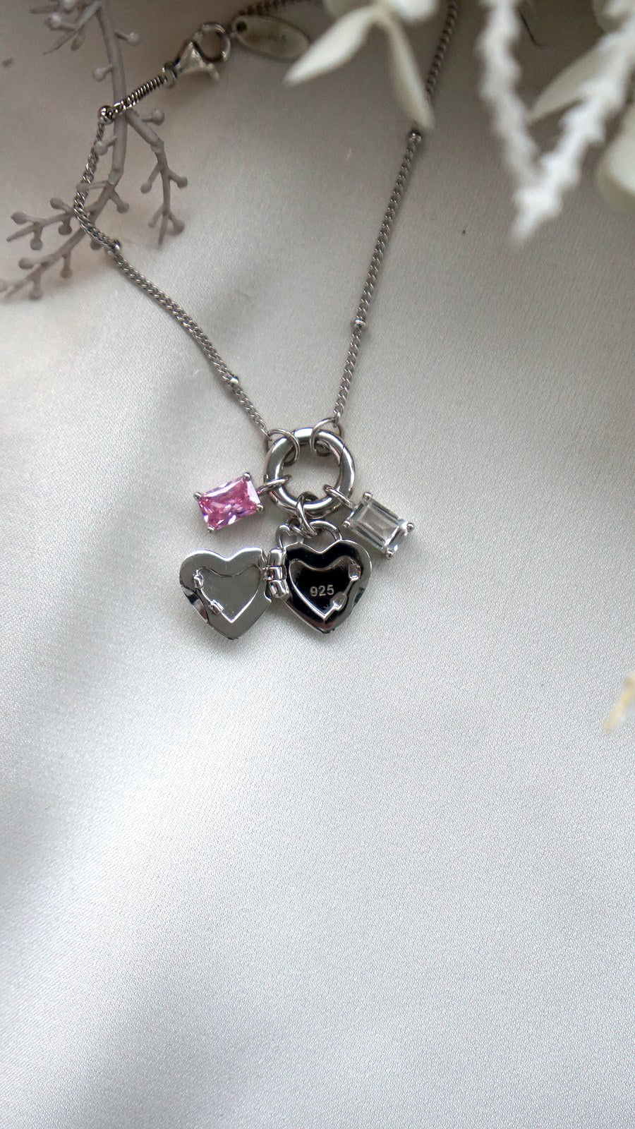 Mini Heart Padlock Locket Charm
