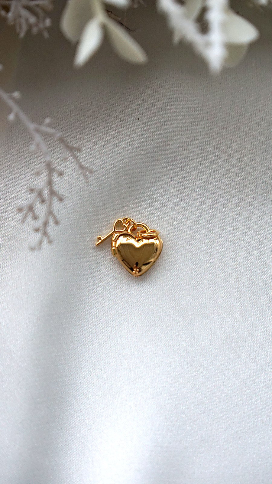 Mini Heart Padlock Locket Charm