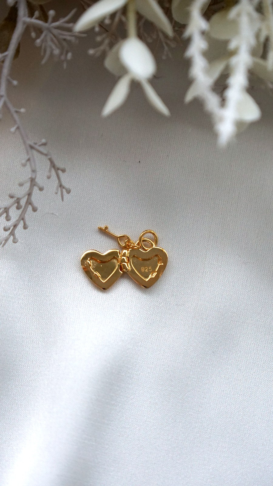 Mini Heart Padlock Locket Charm