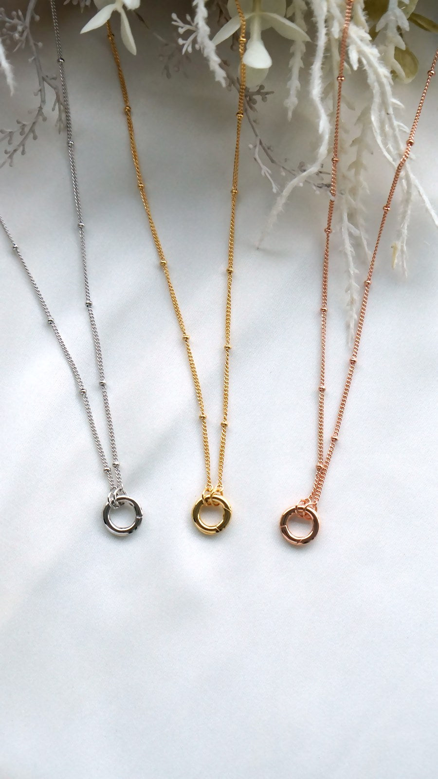 Satellite Charm Necklace Chain