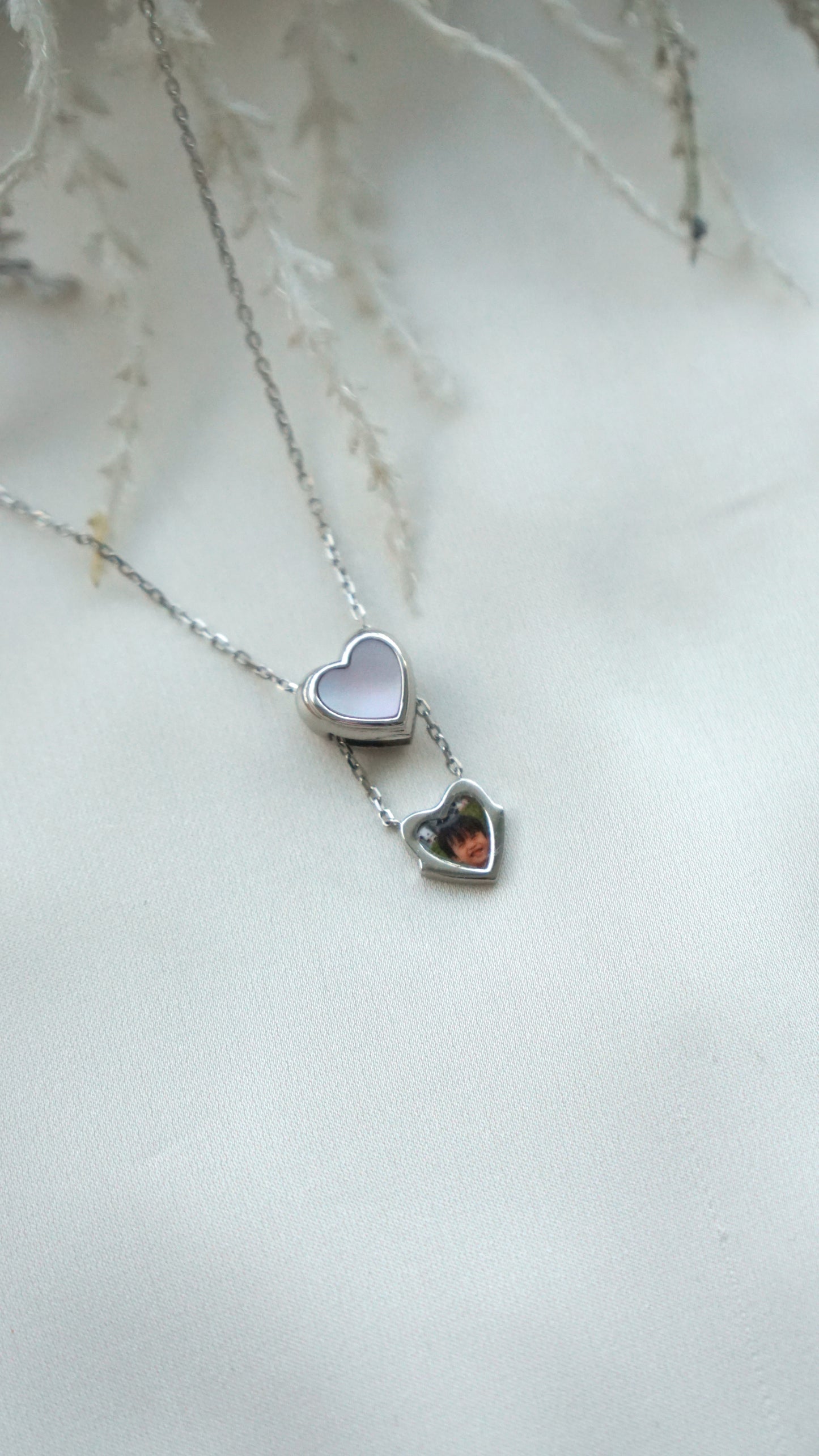 Reversible Sliding Heart Locket