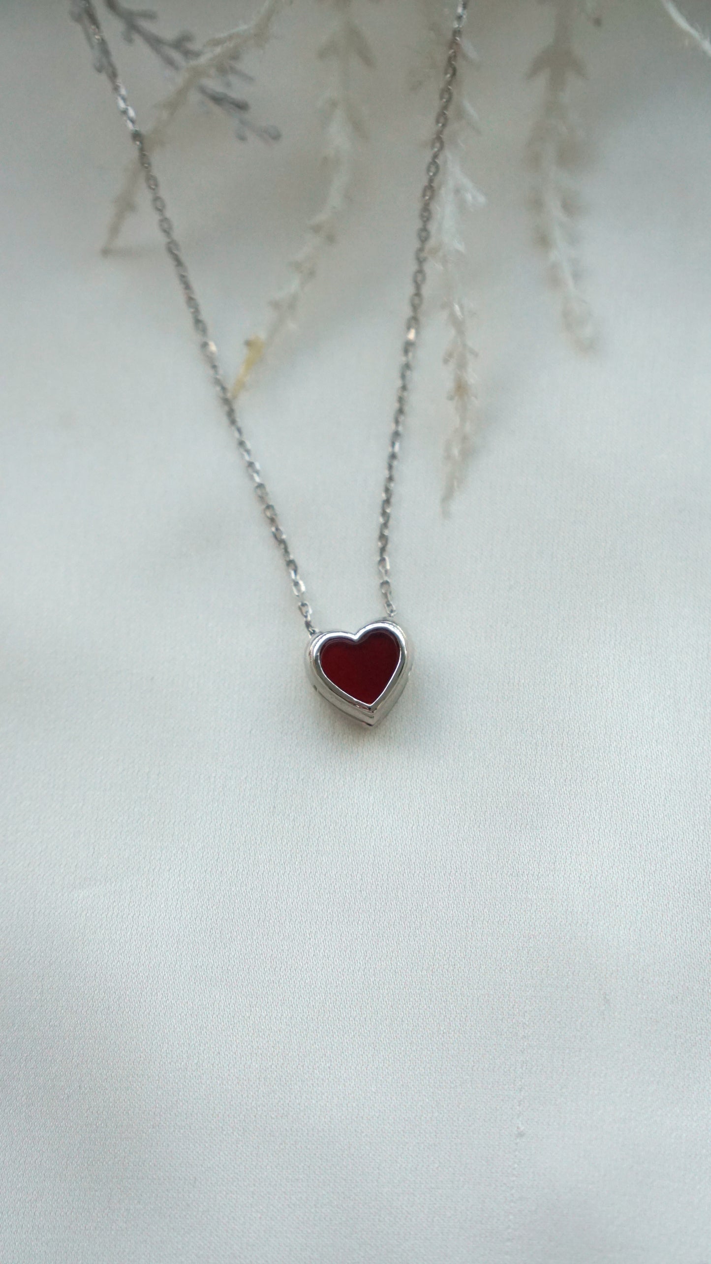 Reversible Sliding Heart Locket