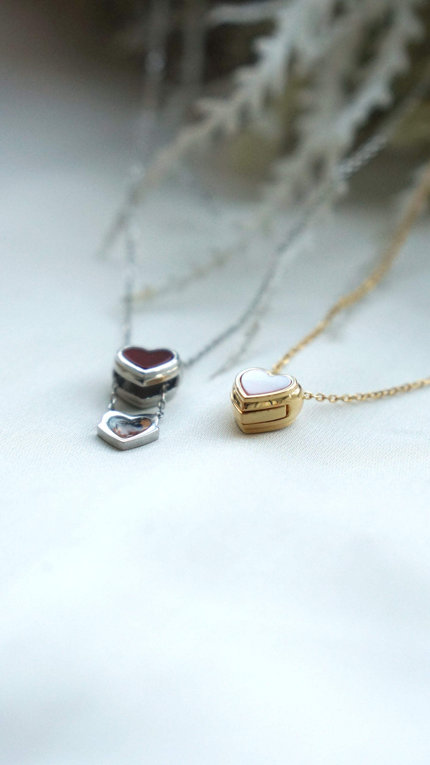 Reversible Sliding Heart Locket