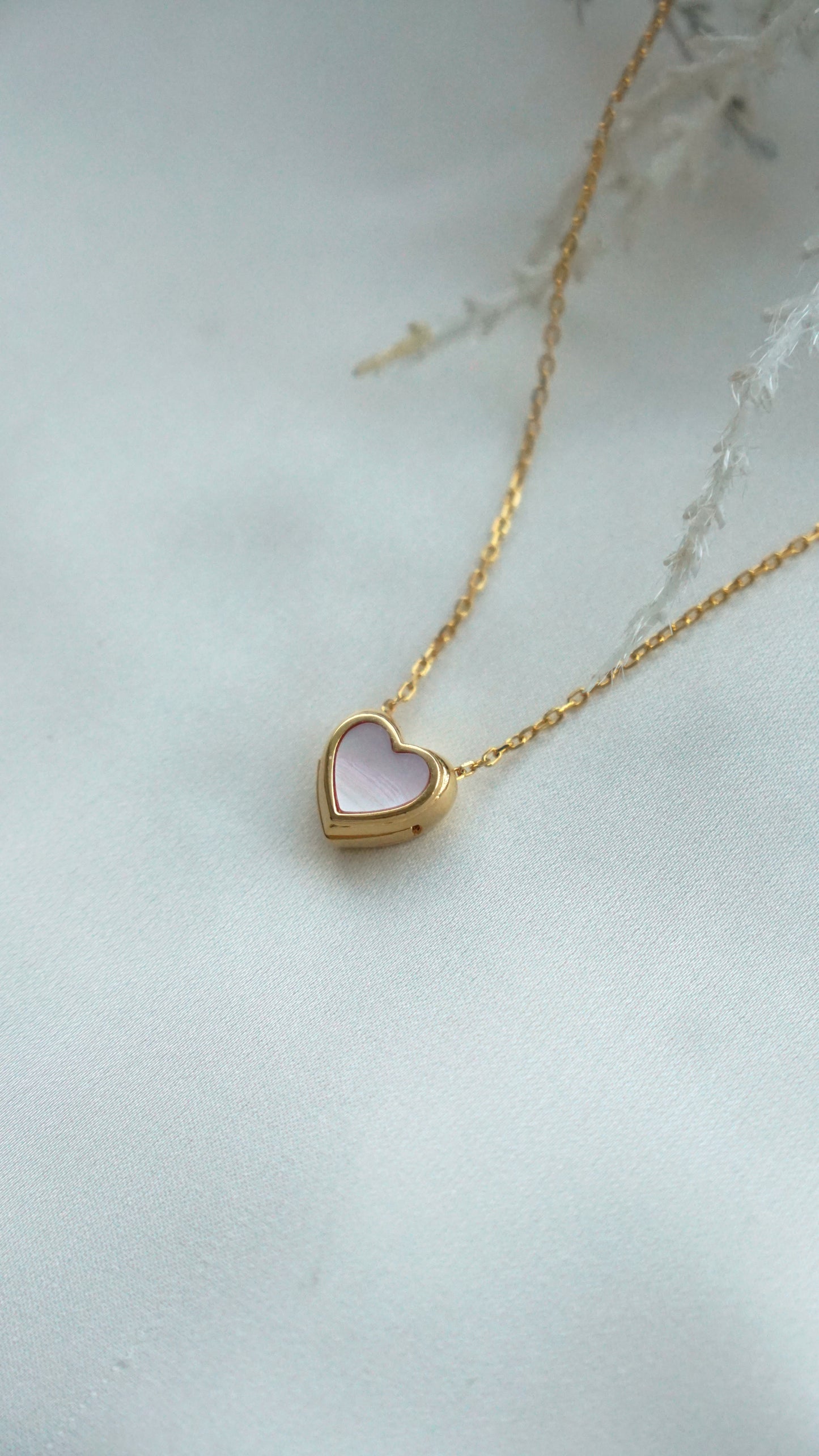 Reversible Sliding Heart Locket