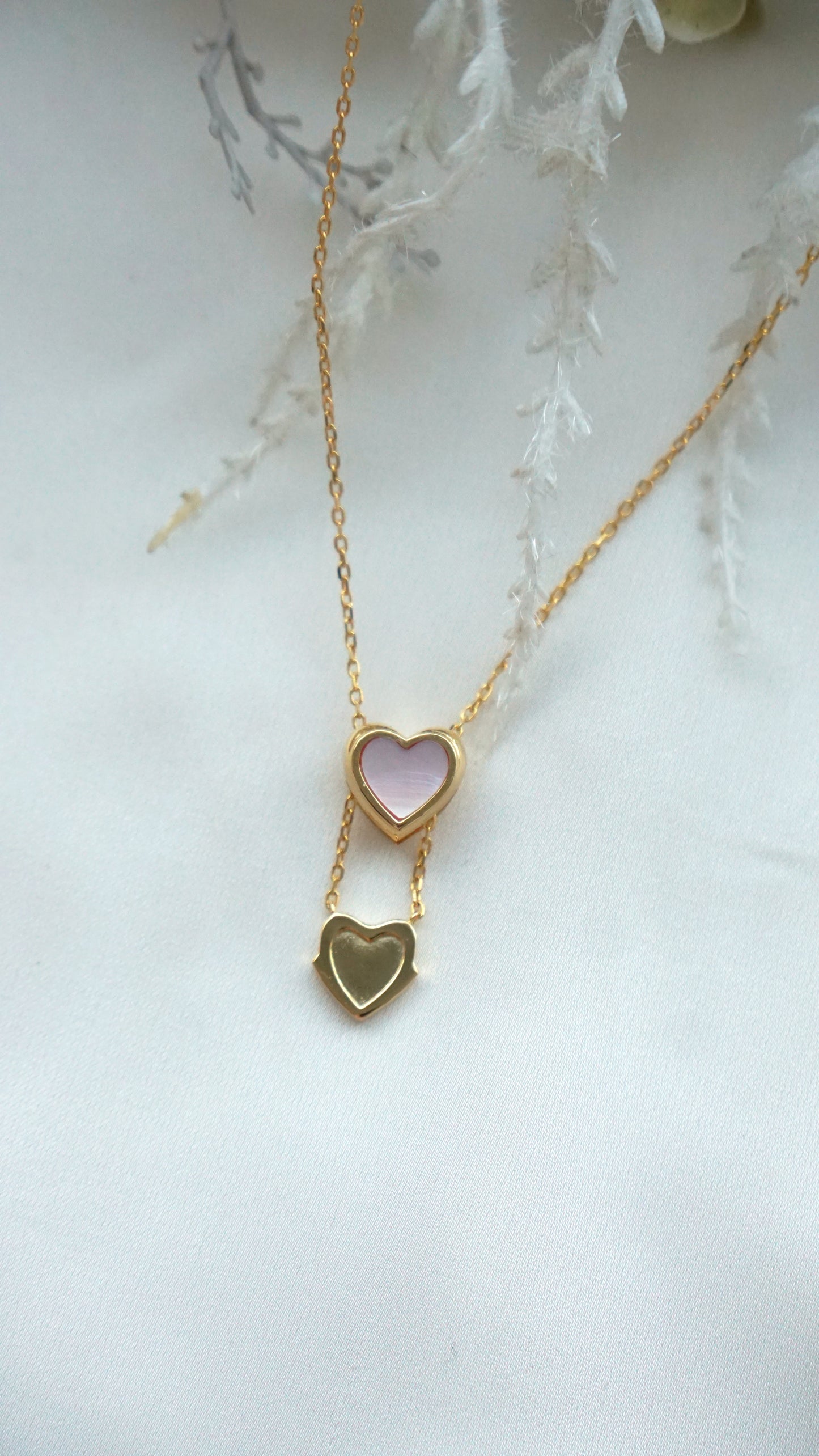 Reversible Sliding Heart Locket