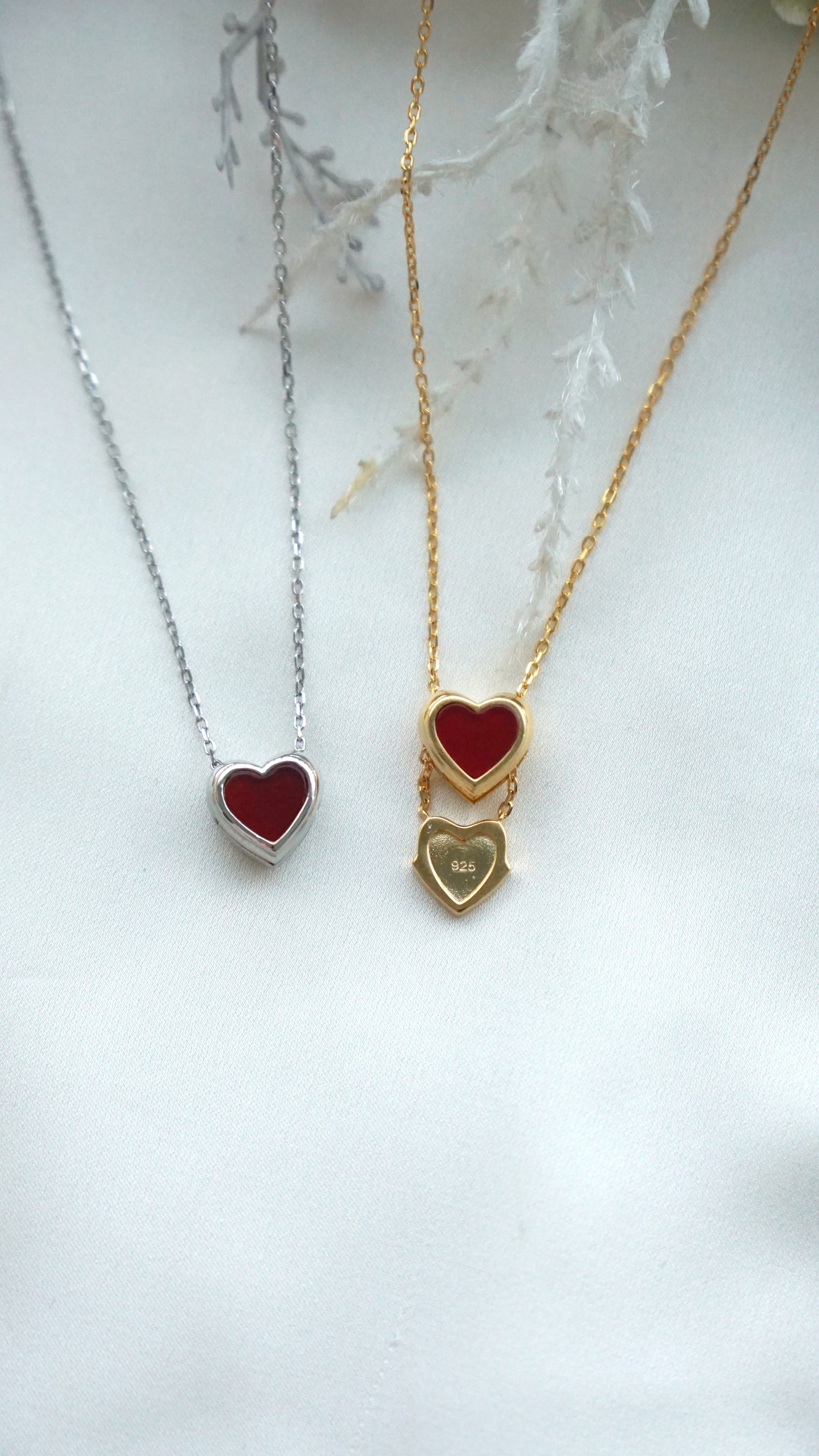 Reversible Sliding Heart Locket