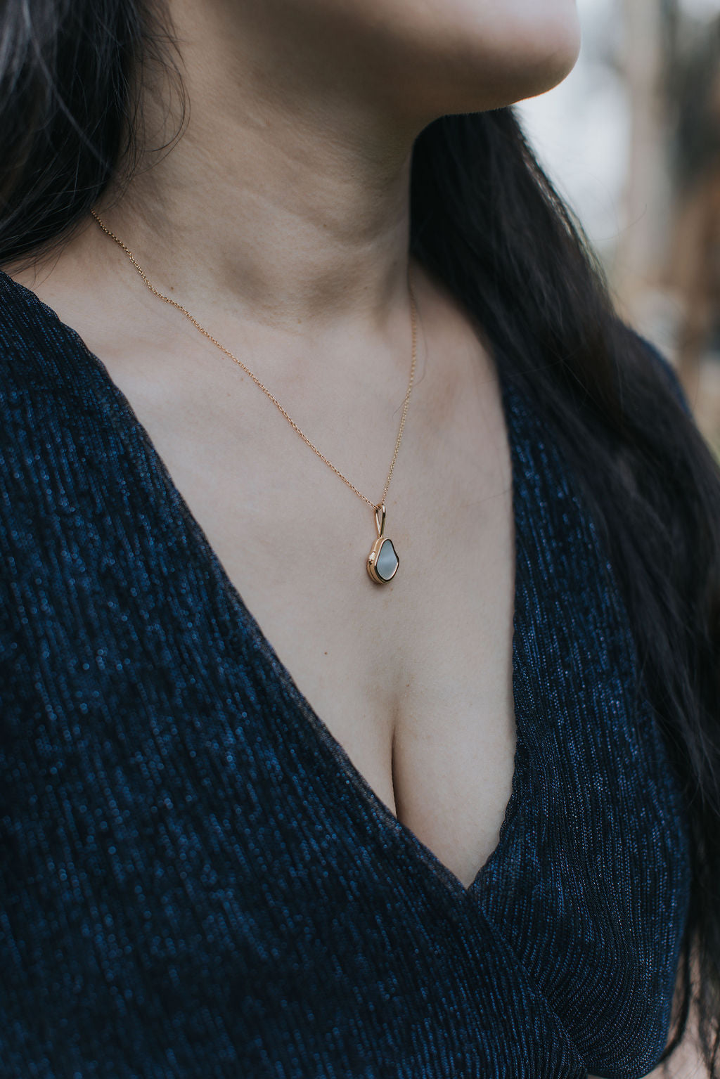 Islet Locket in Gold Vermeil