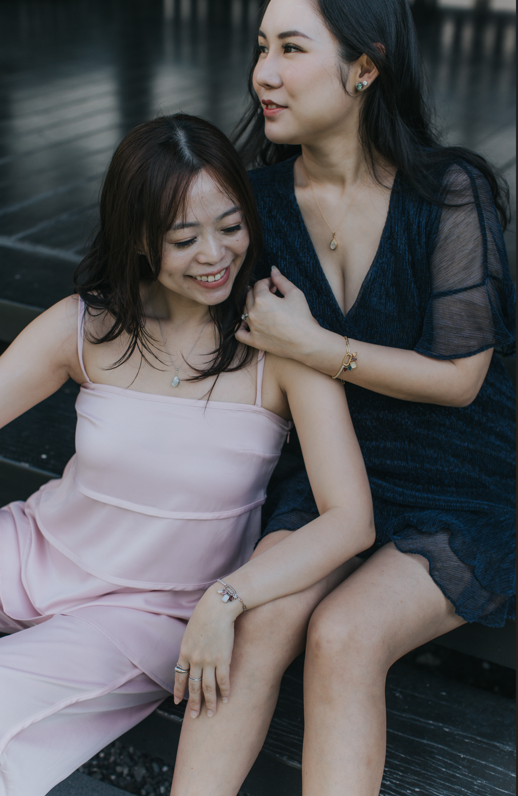 Tennis Paper Clip Charm Locket Bracelet (Gold Vermeil)