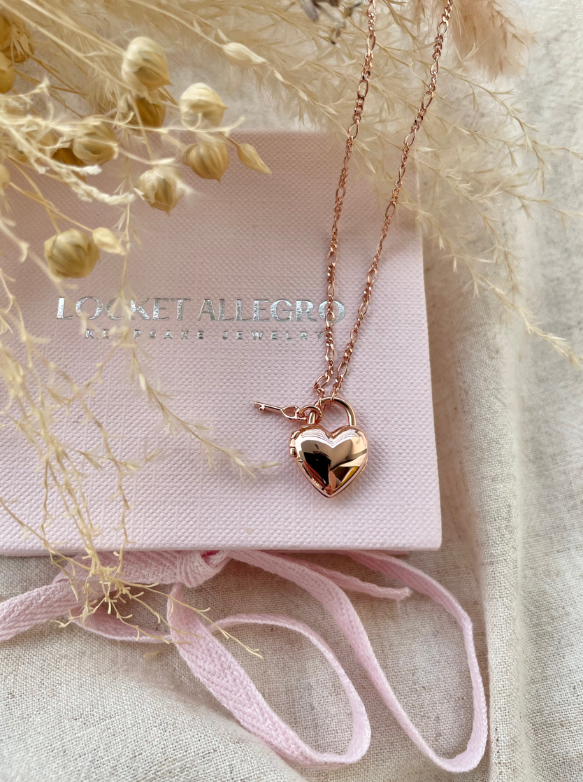 Heart Padlock Locket