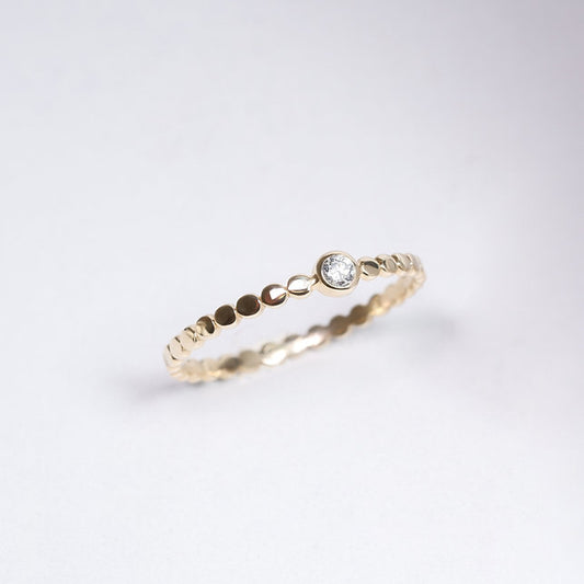 (Instock) 18K Chic Diamond Ring
