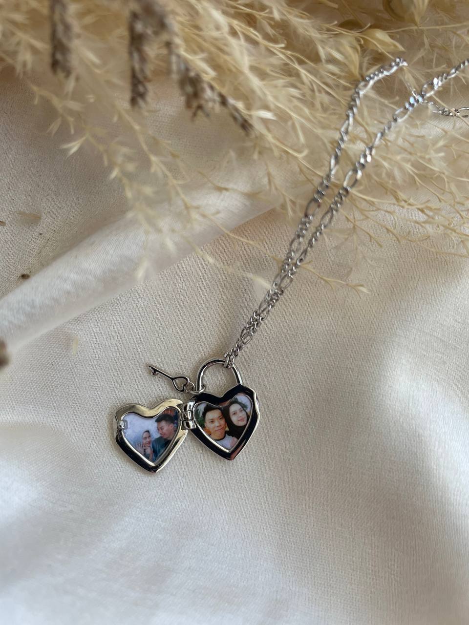 Heart Padlock Locket In Sterling Silver