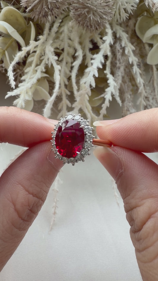Diana Lab Gemstone Ring